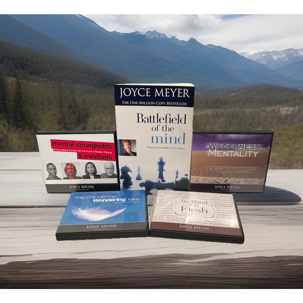 Joyce Meyer Wilderness Mentally & Mind CD Sets Total 20CDs & Battlefield Book